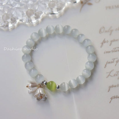 Resin Bead Flower Bracelet