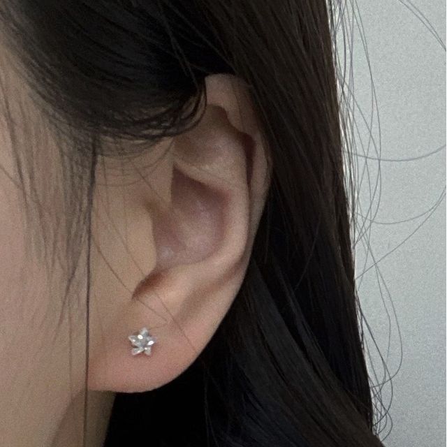 Earring Rhinestone Star Stud