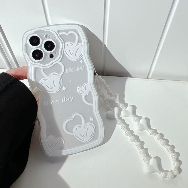 Case Phone Heart Transparent