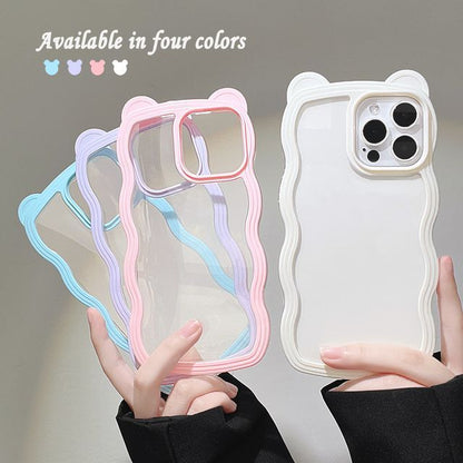 Case Transparent Wavy Phone
