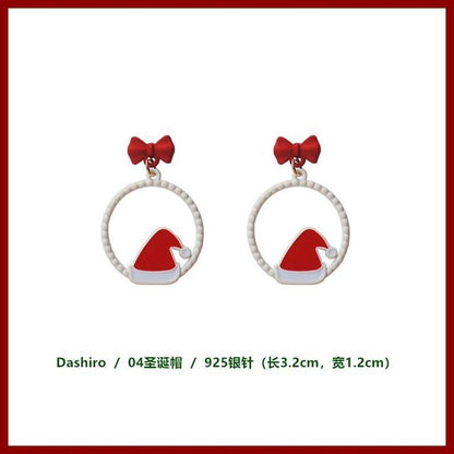 Earring Alloy Christmas designs) (various