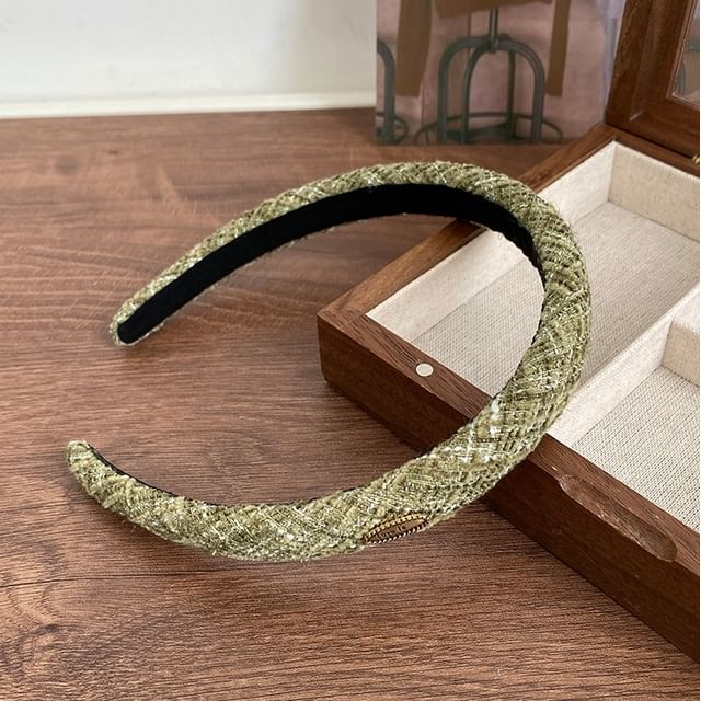 Headband Tweed Logo