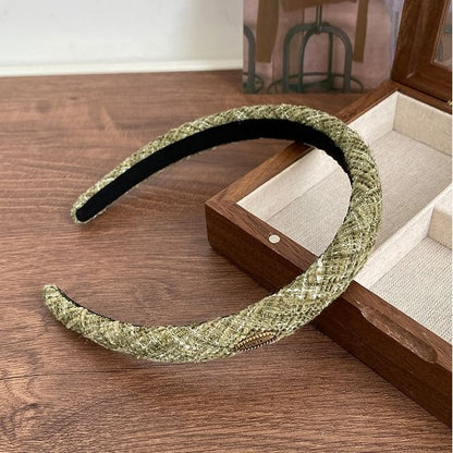Headband Tweed Logo