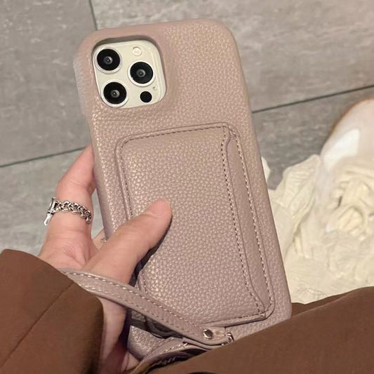 Case Phone Holder Faux Leather Card