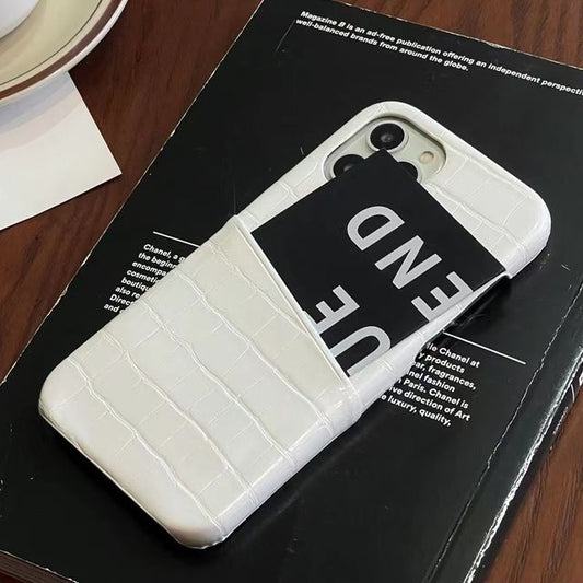 Faux Holder Leather Card Case Phone