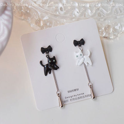 Cat Alloy designs) Asymmetrical Dangle Earring (various