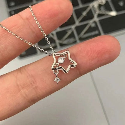Alloy Choker Star Pendant