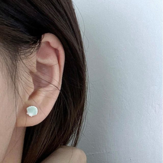 Silver Earring Shell Sterling