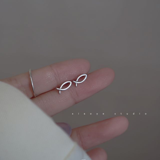 Sterling Silver Earring Fish