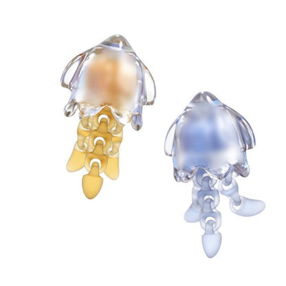 Earring Two-Tone Squid