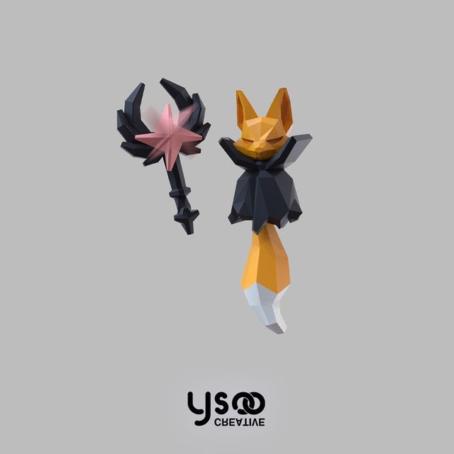 Magic Staff Halloween Earring Fox
