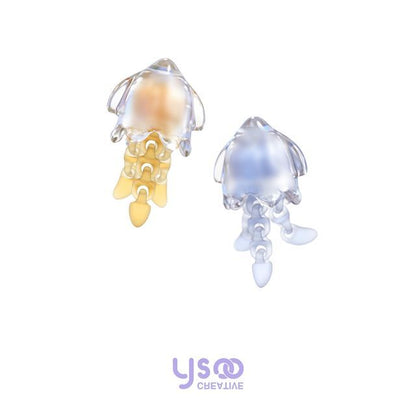 Earring Two-Tone Squid