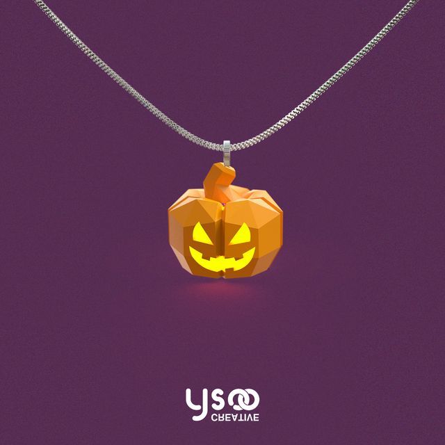 Lantern Necklace Pumpkin Halloween