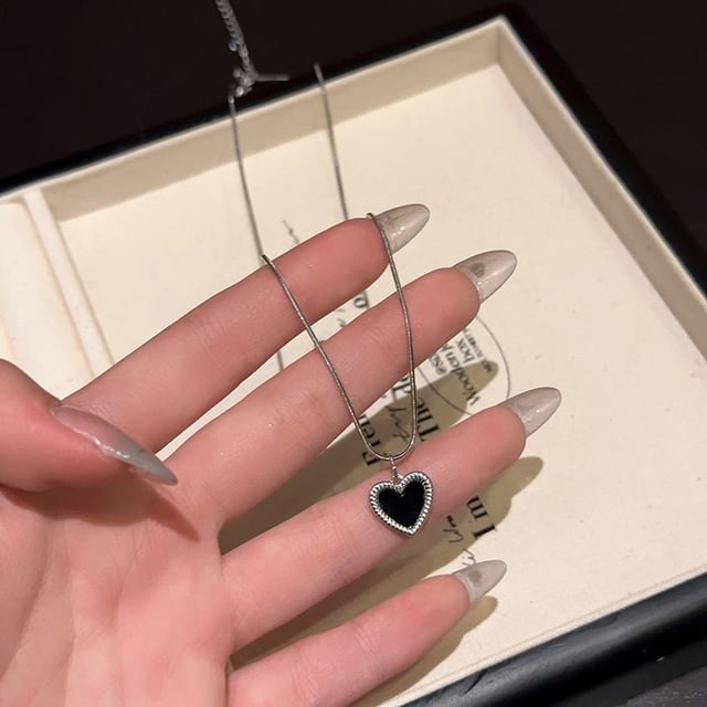 Necklace Alloy Pendant Heart / Star Choker Set