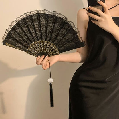 Designs) Lace Fan Hand (Various Foldable