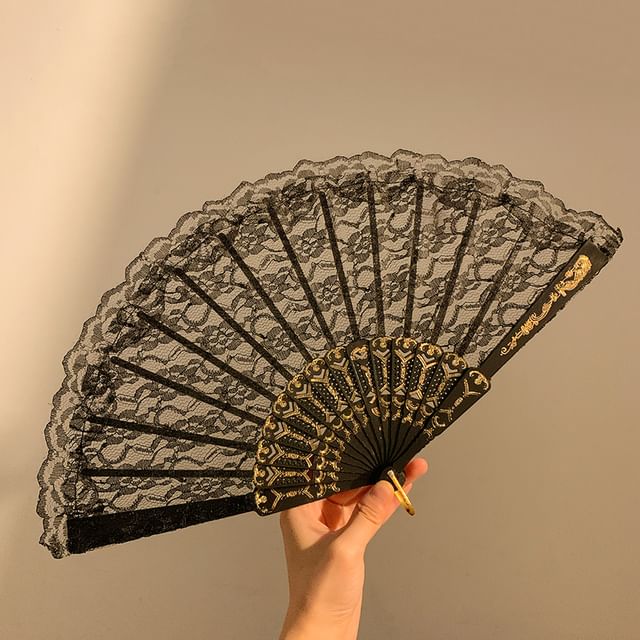 Designs) Lace Fan Hand (Various Foldable