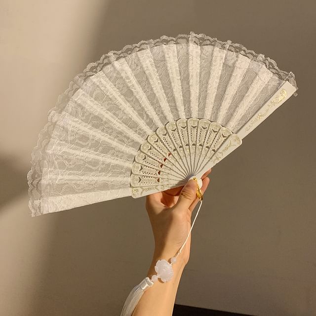 Designs) Lace Fan Hand (Various Foldable