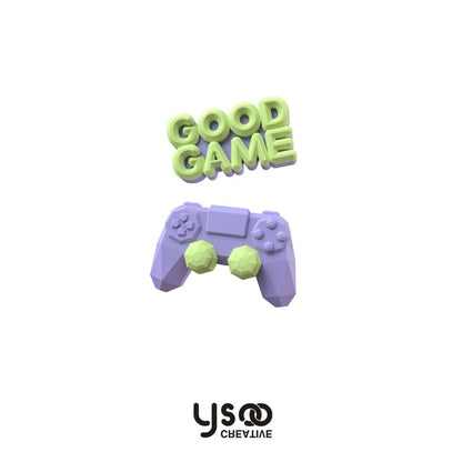 / Ear Cuff Drop Earring Clip-On Gamepad Asymmetrical Lettering