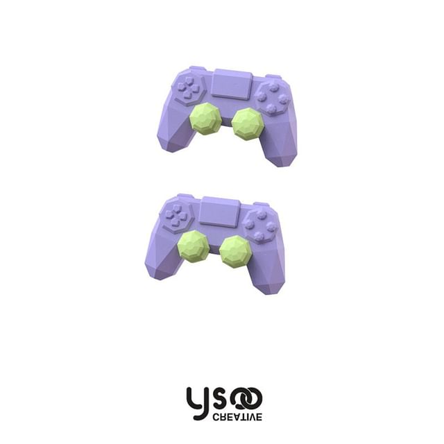 / Ear Cuff Drop Earring Clip-On Gamepad Asymmetrical Lettering