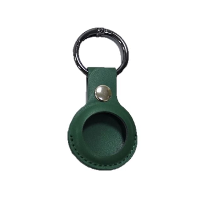 Leather Holder AirTag Keyring Faux