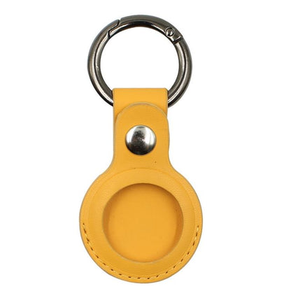 Leather Holder AirTag Keyring Faux