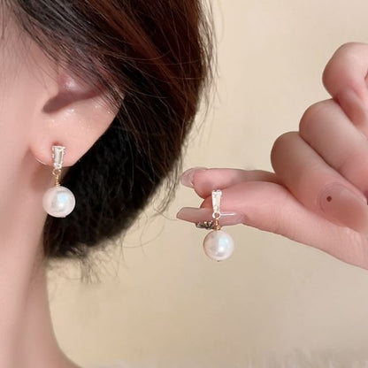Drop / Earring Clip-On Faux Pearl