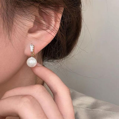 Drop / Earring Clip-On Faux Pearl