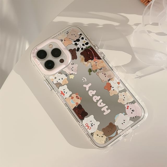 Cat Phone Case Mirrored