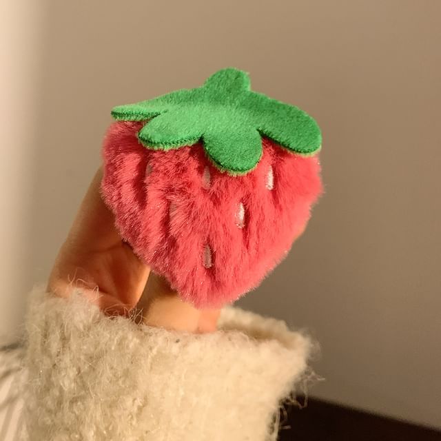 (Various Clip Designs) Chenille Set Hair / Strawberry