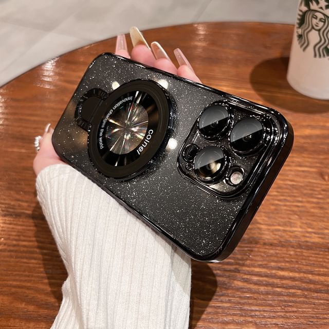 Ring Glitter Case Phone Stand