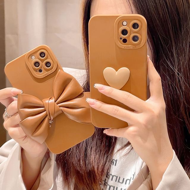 Case / Heart Phone Bow
