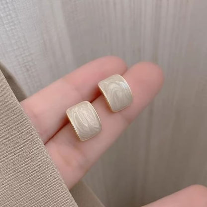 Glaze Earring Stud Alloy