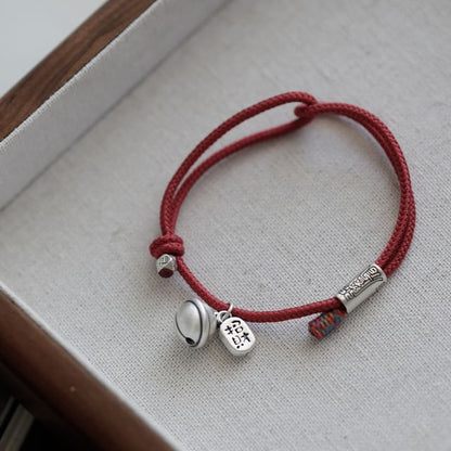 Bell Bracelet Silver String