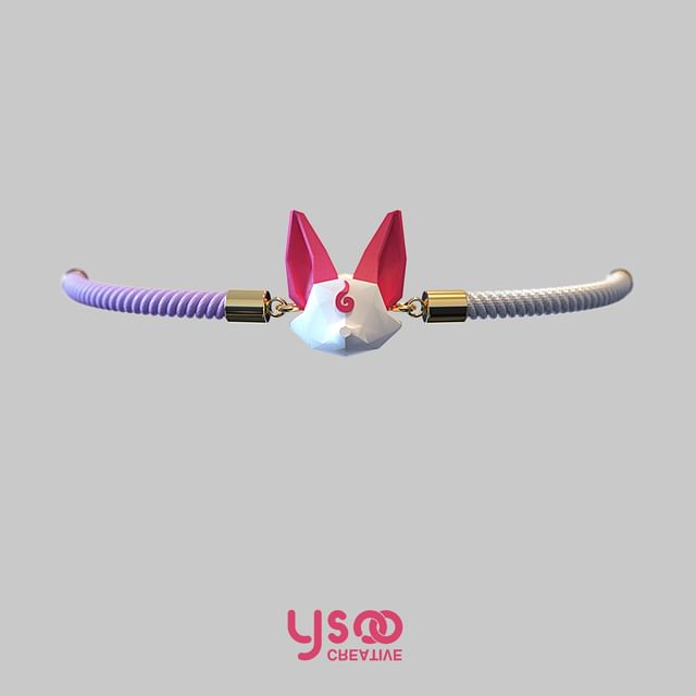 Low Bracelet Cord Poly Acrylic Fox