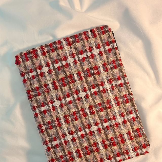 iPad Case Knit Plaid