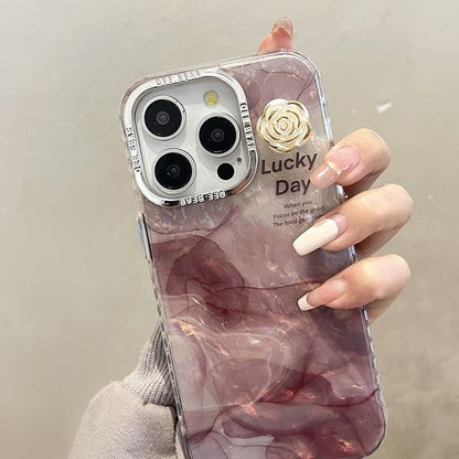 Floral Phone Marble Case Print