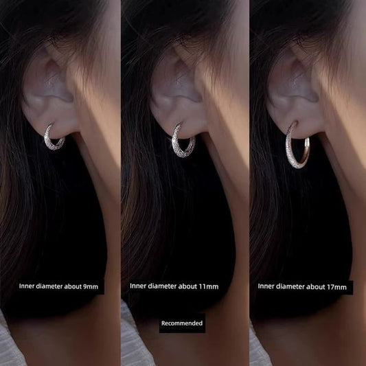 Silver Designs) Huggie Sterling Earring (Various