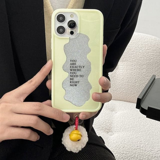 Case Pom Bell Phone Lettering