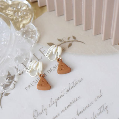 Donut Cheese Drop Earring / Alloy