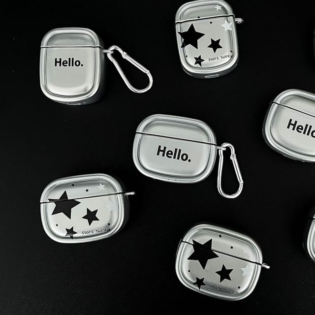 Case Pro Skin Metallic / Charm With Star Earphone AirPods