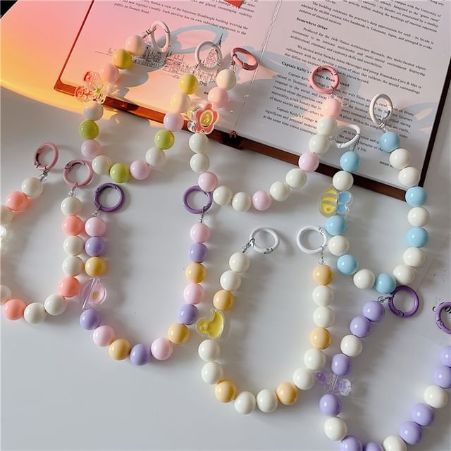 Bead Phone Bow Strap