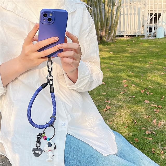 Plain Strap Pad Lanyard Phone with