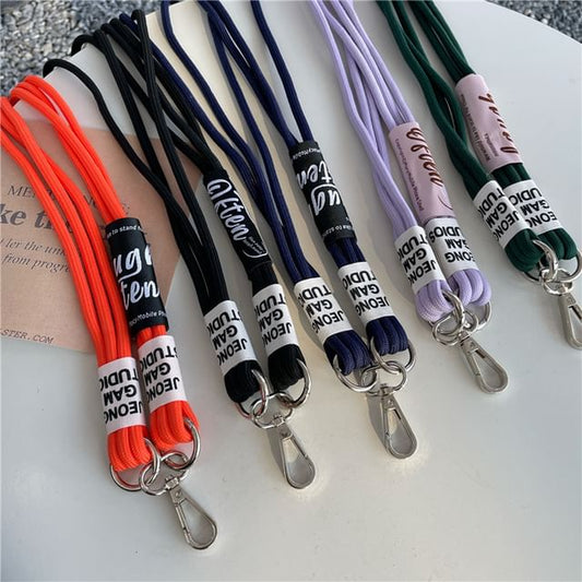 Lettering Lanyard with Pad Phone