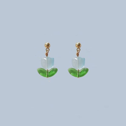 Drop Tulip Alloy Earring