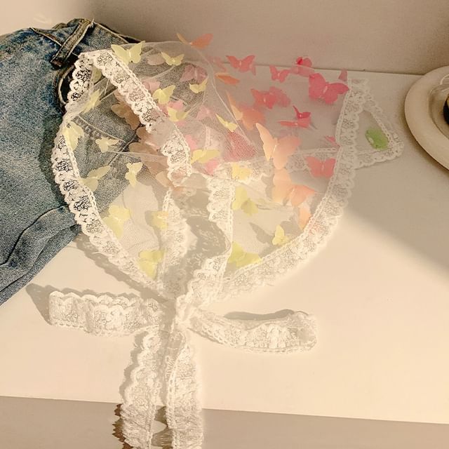 Lace Triangle (Various Scarf Trim Designs) Head