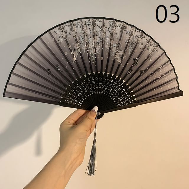 Floral Choker Designs) / Lace Foldable Hand (Various Set Fan