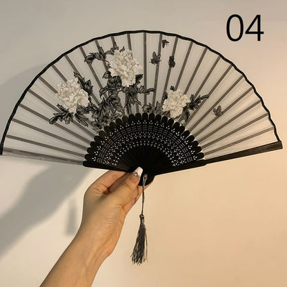 Floral Choker Designs) / Lace Foldable Hand (Various Set Fan