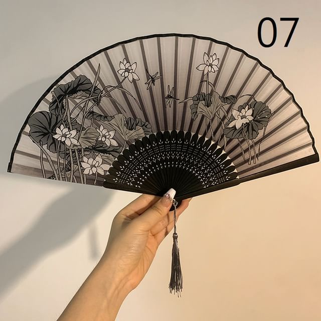 Floral Choker Designs) / Lace Foldable Hand (Various Set Fan