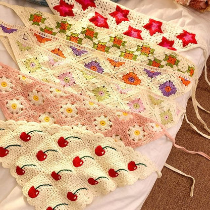 (Various Scarf Embroidered Triangle Designs) Head