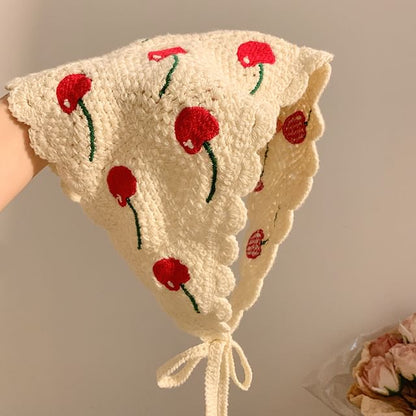 (Various Scarf Embroidered Triangle Designs) Head